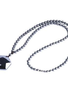 高纯硅太赫兹能量石六芒星吊坠