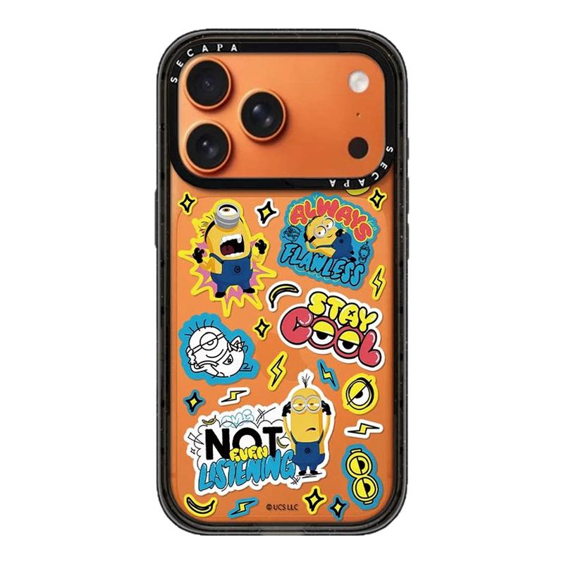CASETiFiY联名小黄人闪电贴纸卡通适用苹果iPhone16pro/17ProMax/15plus手机壳可爱13简约14华强北平替潮壳女