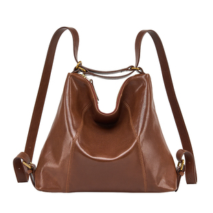 KAISER凯撒植鞣牛皮包包秋冬女款双肩包背包hobo包托特包真皮女包