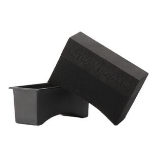 韩国EXQ汽车美容桥形打蜡绵压边打蜡棉轮胎上光护理擦车绵推存