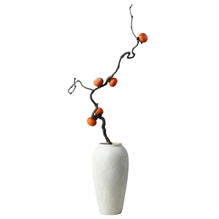 事事如意禅意龙枣干树枝插花真柿子干枝干花装饰干支插花束挂树上