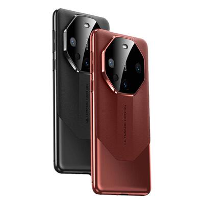 适用华为mate60商务素皮保时捷壳