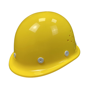 安全帽工地建筑工程施工帽国标加厚超硬ABS玻璃钢领导头盔定制