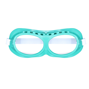 绿海绵防尘眼镜眼罩飞溅骑行防护护目镜玻璃镜片加绵劳保打磨安全