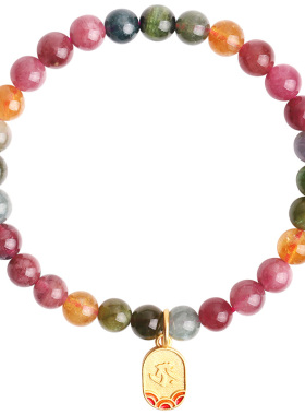 心斋堂【雨彩】天然彩虹碧玺手链