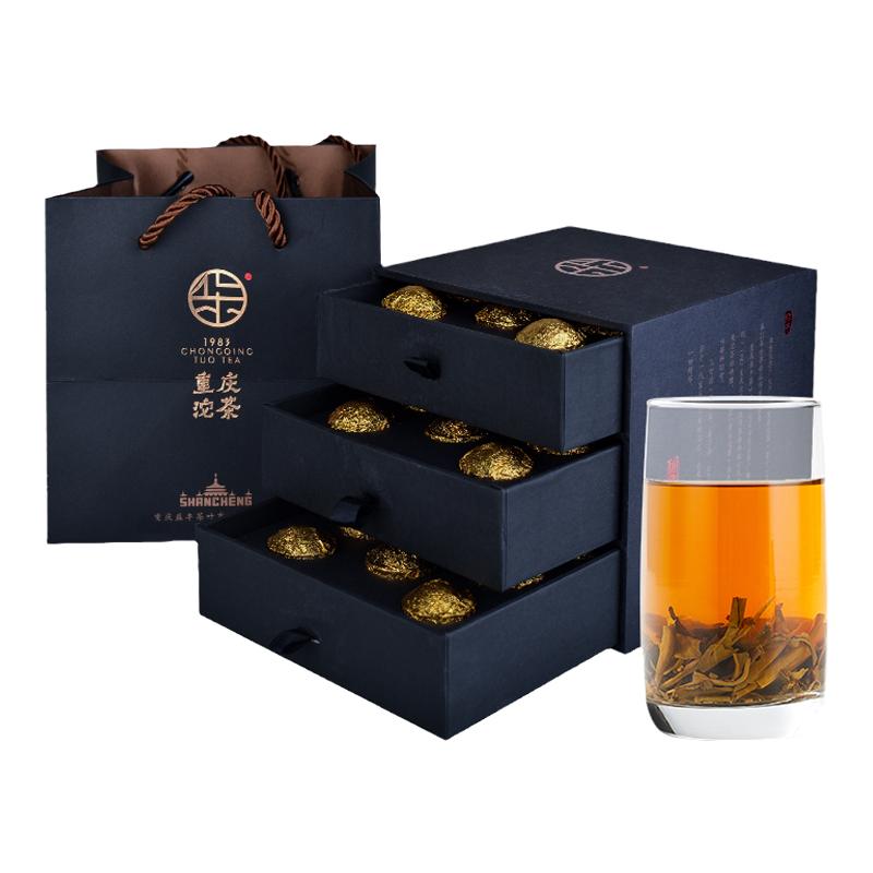 山城牌重慶沱茶1983小沱茶重慶特產(chǎn)洪崖洞網(wǎng)紅產(chǎn)品伴手禮盒裝120g