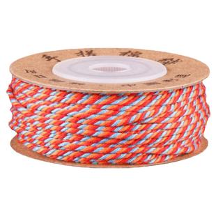 藏式手搓棉线文玩线绳diy手工盘缠编织吊坠挂绳五彩棉绳耐磨材料