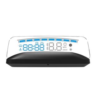 HUD抬头显示器汽车多功能OBD速度转速水温高清大屏悬浮投影H402S