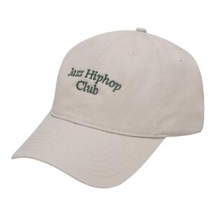 NarwalMusic“Jazz Hiphop Club”软顶刺绣鸭舌帽棒球帽子 米白色
