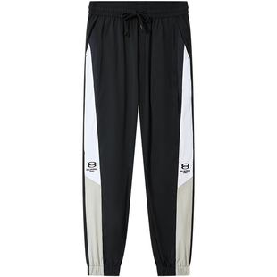 BM美式撞色条纹裤子潮牌男运动裤抽绳束脚男士休闲裤2025新款卫裤