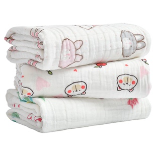 洁丽雅全棉纱布浴巾加厚纯棉儿童新生婴儿宝宝亲肤柔软洗擦澡巾