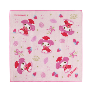 礼盒装日本三丽鸥小手帕手绢方巾洗脸擦汗送礼可爱纯棉吸水美乐蒂
