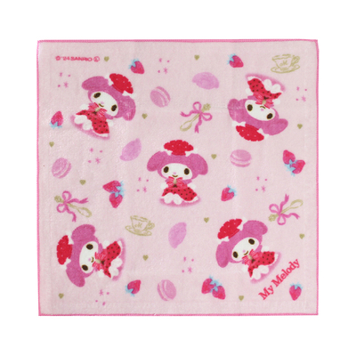 礼盒装日本三丽鸥小手帕手绢方巾洗脸擦汗送礼可爱纯棉吸水美乐蒂