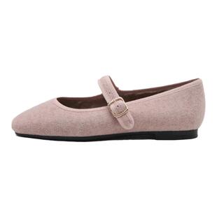 星辰韩国代购 SAPPUN 2023新款加绒平底鞋 弘大时尚一字带 玛丽珍