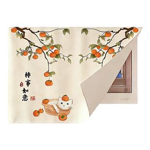 电表遮挡帘弱电箱遮丑神器墙面挂布电闸空气开关装饰画热水器管道