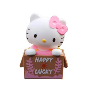 hellokitty车载饰品摆件太阳能摇头中控台摆件有趣车内装饰品礼物