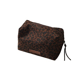 SunsetPark原创复古豹纹简约手拿大容量便携旅行洗漱收纳化妆包