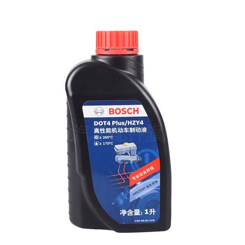 博世刹车油DOT4全合成制动液刹车液机动车国产离合器油通用型2L装