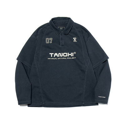 TANOXI春秋冬长袖休闲polo衫