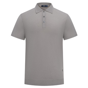 BONI/堡尼春夏新品商务净色Polo衫休闲混纺男士翻领T恤LT238A93B