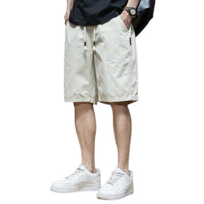 加大码夏季薄款纯色休闲短裤子男
