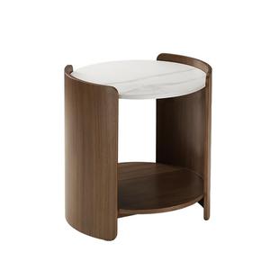 【国补15%】曲美家居现代北欧简约板床头柜弯曲木工艺床头储物柜