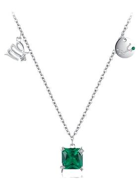 modians925纯银镶嵌项链女轻奢