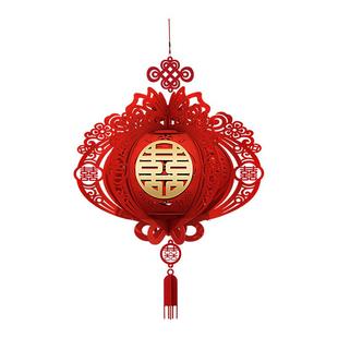 婚房拉花吊顶卧室新房布置结婚装饰男方客厅房顶套装婚礼用品大全