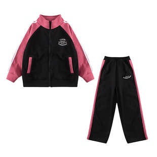 2025新款女童秋装宝宝早秋穿搭儿童衣服加绒洋气棒球服套装运动装