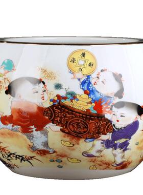 景德镇粉彩创意电视柜玄关装饰品
