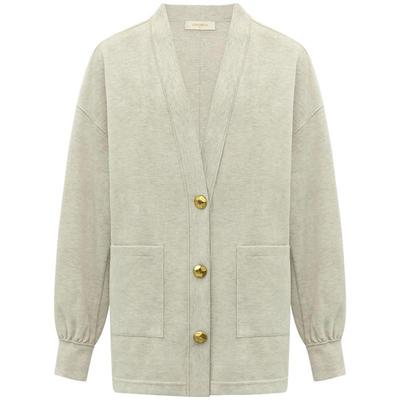 COCOBELLA金属扣针织外套