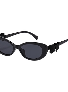 小香风蝴蝶结偏光墨镜女