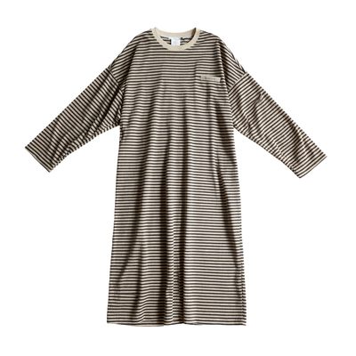 猫人带胸垫睡裙女春秋季纯棉