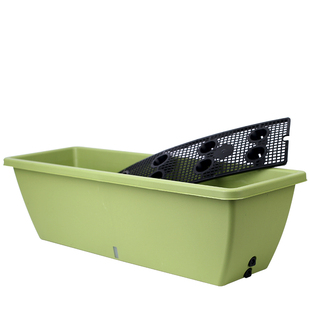 种菜神器家庭阳台种菜盆栽草莓专用箱长方形花盆塑料悬挂式长条盆