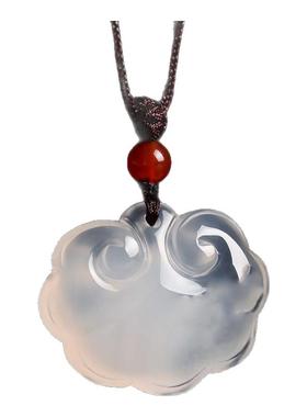 女款玛瑙玉髓如意锁吊坠