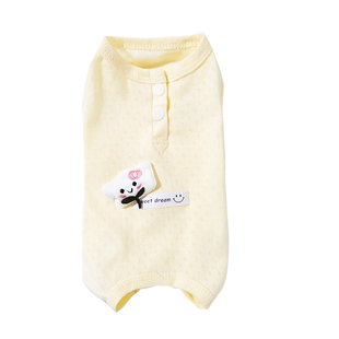 嬉皮狗小狗狗衣服夏布偶猫防掉毛宠物防舔术后服薄款绝育服母猫咪