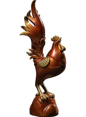 吉善堂一鸣惊人金鸡书房桌面装饰