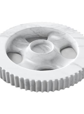 黑白大理石齿轮简约现代风工艺品