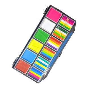 艺彩文墨舞台妆水溶彩绘膏水粉12色拼色彩绘 高饱和 速干