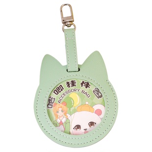 吧唧保护套挂件58mm小食量外出收纳原神谷子徽章展示盒书包痛包diy材料装饰物双肩包谷美圆形可以放吧唧的包