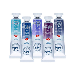 白夜white nights单色固体水彩颜料 10ml管装初学者艺术家水彩24年新色大师级固体色块沉淀色马卡龙色单个装