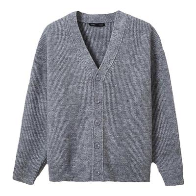 SPAO休闲针织V领毛衣开衫外套