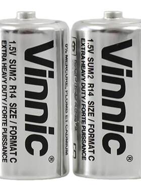 2号电池vinnic/银战士铁壳防漏