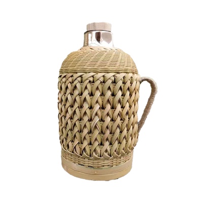 老式复古怀旧竹编保温水壶大容量开水瓶家用民俗红胆传统暖水壶