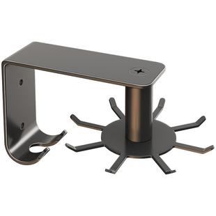 不锈钢厨房旋转挂钩 免打孔置物架壁挂式 锅铲勺子挂架铲子收纳架