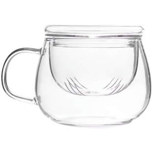 MOLALUNA x 紫泉涧 杯具加厚透明耐热玻璃杯子350ml玻璃杯-圆趣