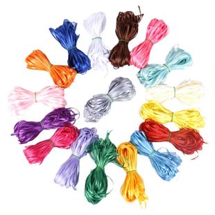 单面色丁缎带丝绸带手工自制耳环吊坠diy手工自制发夹头发饰配件