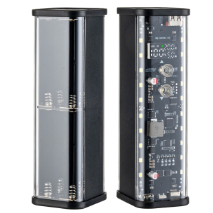 免焊接22.5W45W65W100W透明21700充电宝外壳电池盒移动电源套料PD