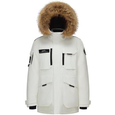 波司登羽绒服男士中长款鹅绒工装冬季新年红色情侣款女士极寒系列