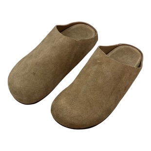 ANDS MB THE ROW鞋子包头半拖鞋外穿勃肯鞋厚底舒适穆勒鞋纯 原单